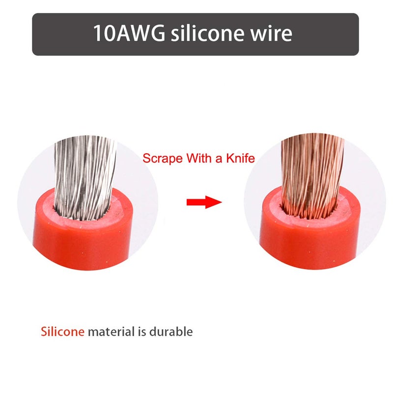 SPARKING [ 2Pack] 3FT 10AWG SAE to SAE Extension Cable 2Pin Bullet Quick Connect Heavy Duty Wire Harness with Waterproof Cap - Image 3